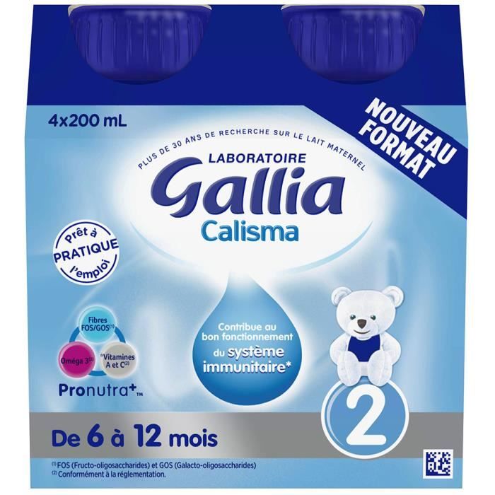 Gallia Calisma 2 Lait Pret A L Emploi 6 12 Mois 4 Bouteilles De 0ml Achat Vente Cereales Bebe Gallia Calisma 2 Lait Pret A L Emploi 6 12 Mois 4 Bouteilles De 0ml Cdiscount Pret A Porter