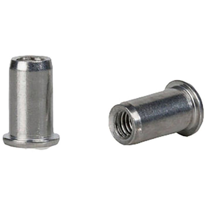 8pc 6mm fixation métal car Auto U-Clip Bouclier Rivet retenue