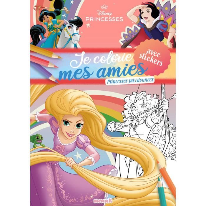 Depesche 12802 Ylvi Aqua Magic Livre de coloriage avec motifs de princesses cachées, livre créatif avec 5 pages repositionnables et un stylo à eau