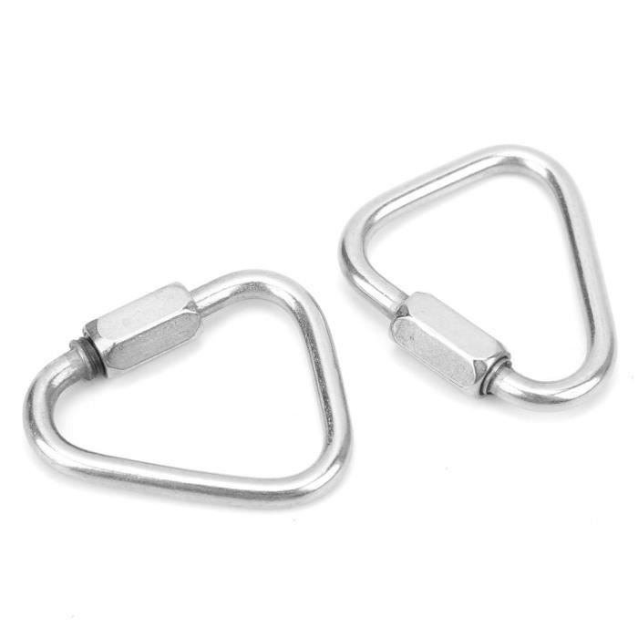 Set De 4 Ancres D'Escalade En Acier Inoxydable - Cintres Robustes 25kN Pour Haute Altitude, Rappel Et Sports Extrêmes