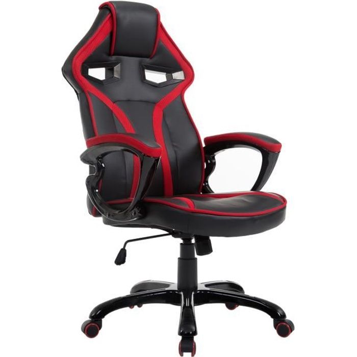 Chaise Racing De Bureau Siege Fauteuil Sport Gaming Pivotant