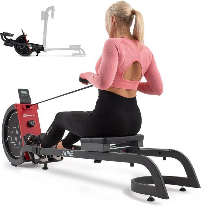 MettleMatic Rameur Magnétique Appartement - 16 Niveaux Résistance, Bluetooth, 150kg Max - Garantie 2 Ans