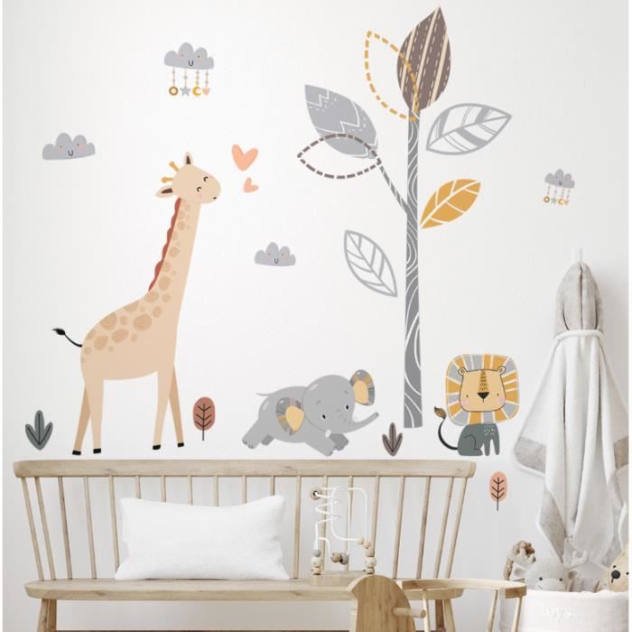 Stickers Muraux Enfants - Décoration Chambre Bébé - Autocollant Sticker Mural Geant Enfant Montagnes Scandinaves Dika 110x165cm 86322558