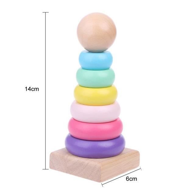 Puzzle En Bois Montessori Pour Enfants 1-3 Ans - Jeu D'éveil éducatif - 6 Pièces - Neuf