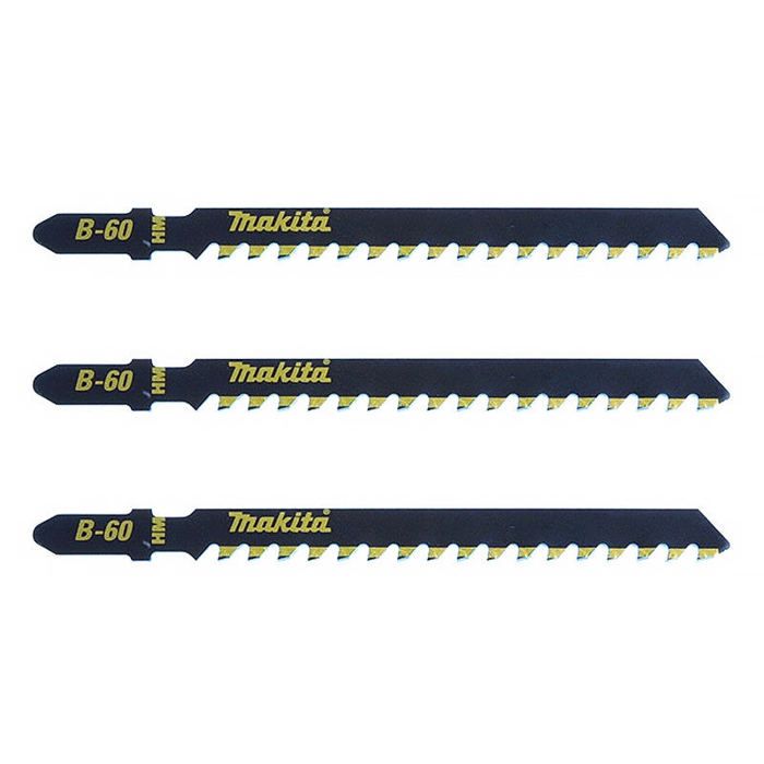 Lot de 3 Lames de scie sauteuse MAKITA B 06890 pour epoxy plaque de plâtre fibrociment et MDF - vue 2