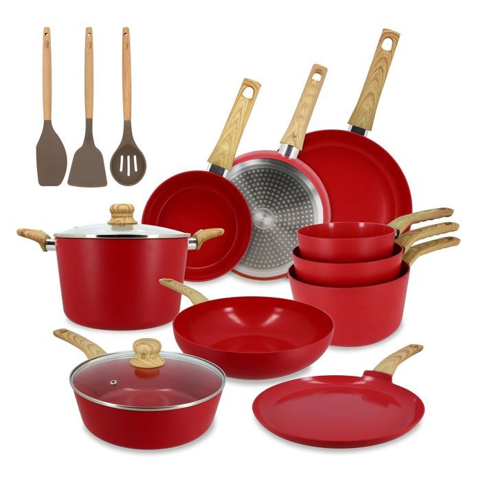 Set 13 piÈces cuisson colorama magenta en aluminium induction Set 13 piÈces cuisson colorama magenta en aluminium induction