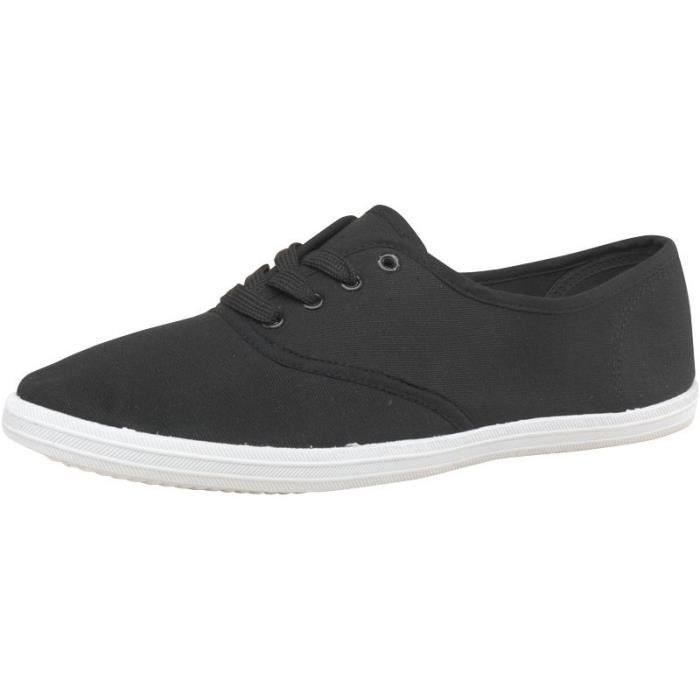 basket en toile noire homme
