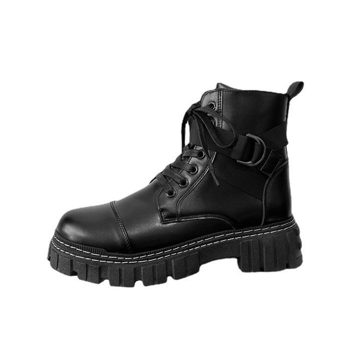 Chaussures Montantes pour Homme - Bottines Confortable Chaussures avec Fermetures éclair Mocassins Hauts Décontractés Slip on Bottes de Neige Utilitaire Bottes de Sécurité Chaussures d'Extérieur