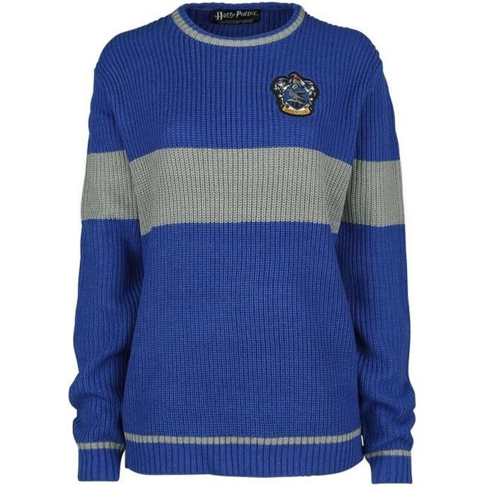 Harry Potter Serdaigle - Quidditch Pull tricoté bleu/gris Bleu