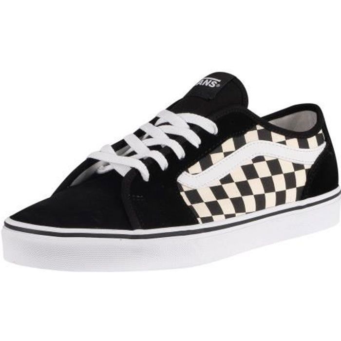 Basket VANS Filmore Decon en toile à damier noir pour homme