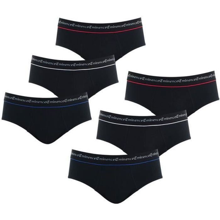 Lot de 6 slips homme Business NoirNoirNoirNoirNoirNoir Noirnoir