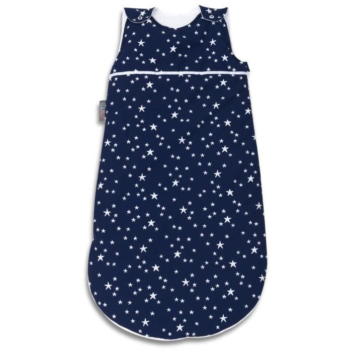 Lajlo Gigoteuse Toutes Saisons Sac De Couchage Bebe 100 Coton Et Rembourrage Oeko Tex Fait Main Lavable Etoiles Bleue Cdiscount Puericulture Eveil Bebe