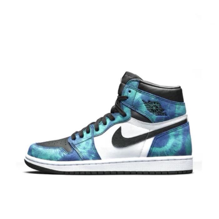 Air-Jordan 1 Retro High Tie Dye (GS) Chaussure de Basket Air-Jordan One Pas  Cher pour Homme Femme Blue - Cdiscount Sport