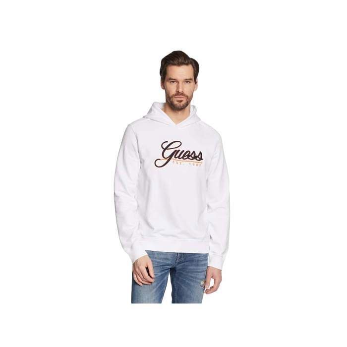 Sweat à capuche Guess homme blanc M2YQ52