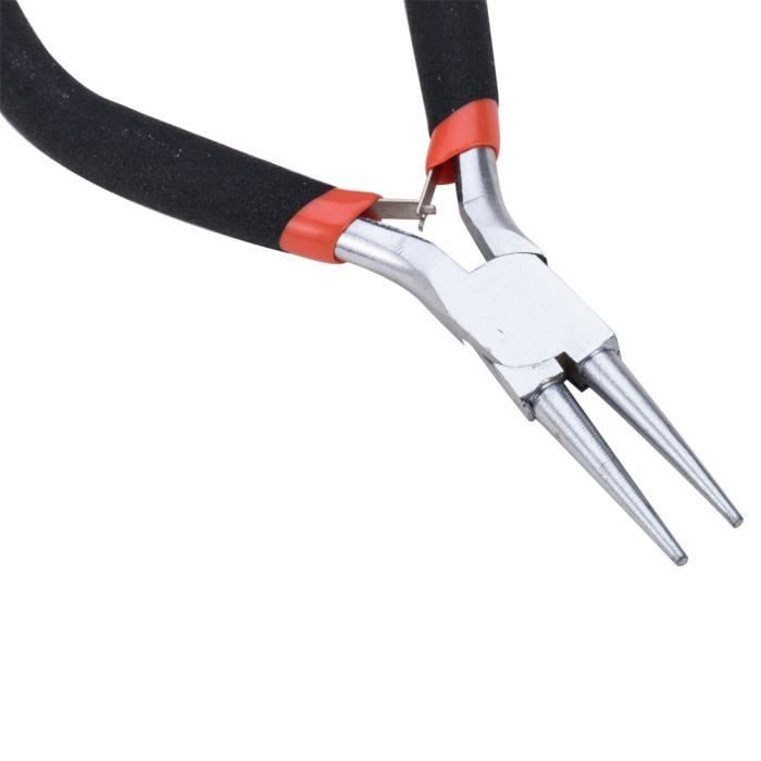 Pinces à Bijoux En Acier Inoxydable - Poignée Confortable - Pour Fabrication Et Réparation De Bijoux, Boucles D'oreilles, Perlage