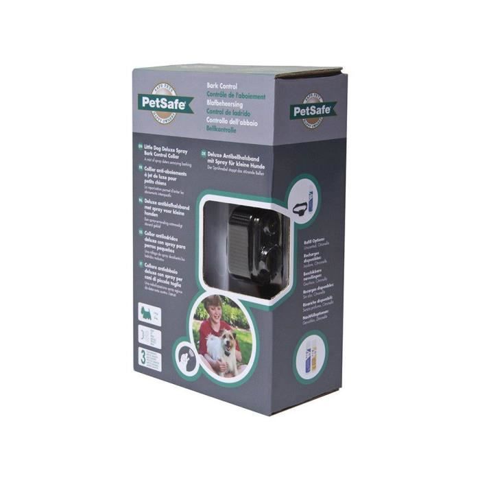 Meilleurs prix pour Collier anti-aboiement - PETSAFE - LITTLE DOG DELUXE NEUTRAL SPRAY - Couleur Noir - Taille Petit - Chien