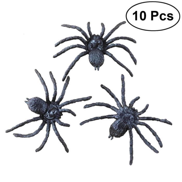 120 PCS JOUETS Araignées Pour Une Fête D'Halloween Anneaux Plastique