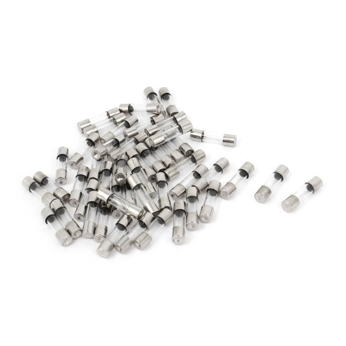 Happy-MAP 50Pcs F3AL250V 5mm x 20mm Rapide Fusion Type Cartouche Verre