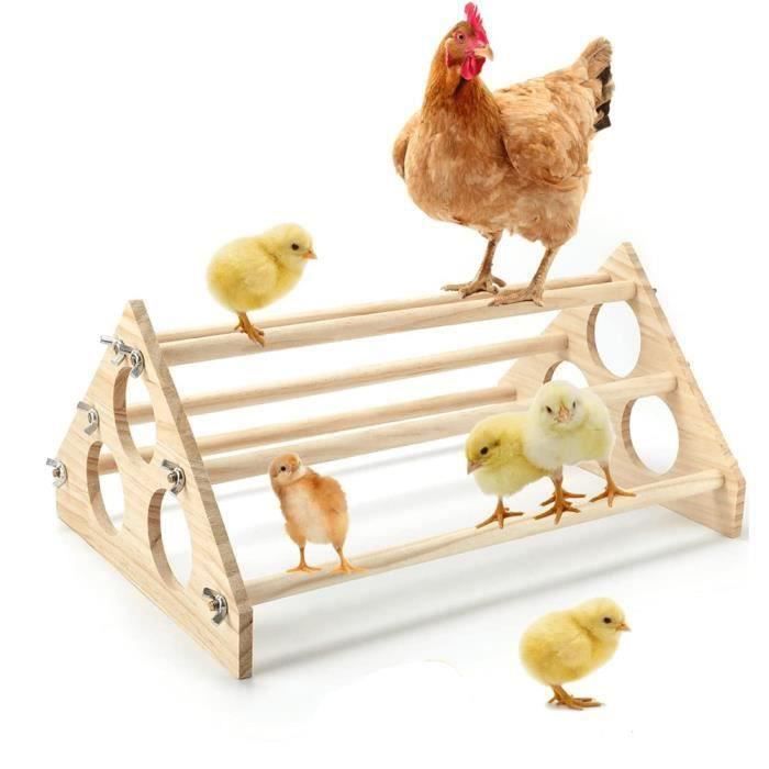VGEBY Perchoir En Bois Pour Poules Et Oiseaux - Solide Et Confortable