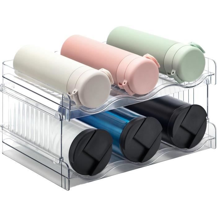 4 Niveaux Porte Bouteilles Empilable - Range-Bouteille Pour Frigo Range