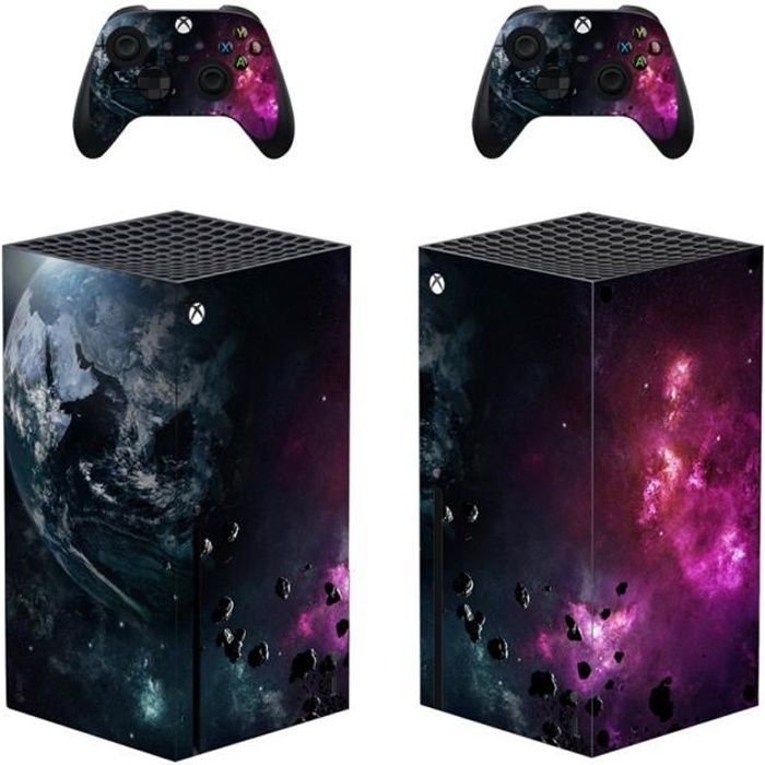 Skin Autocollant Pour Xbox One - Design Marbre Rose Et Tourbillon Bleu - Itsaskin1