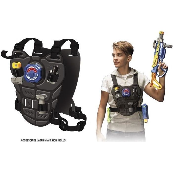 LAZER M.A.D. - Tactical Vest - Laser Game Enfant - Une veste tactique  ajustable pour clipser les accessoires - Cdiscount Jeux - Jouets