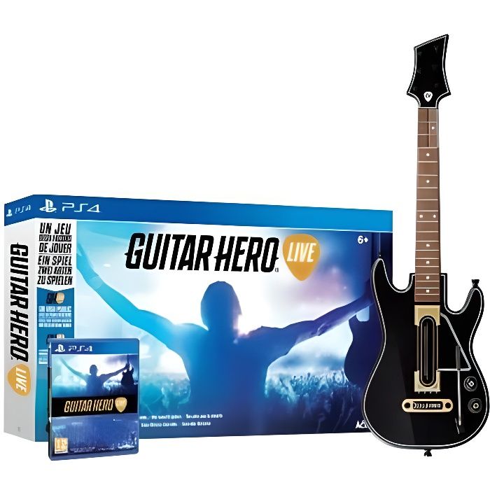 Guitar Hero Live Jeu PS4 + Guitare officiel Sony