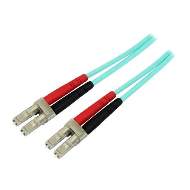 STARTECH.COM Câble à fibre optique OM4 duplex multimode LC LC - 5 m Aqua - 100 Gb - 50 / 125 - LSZH