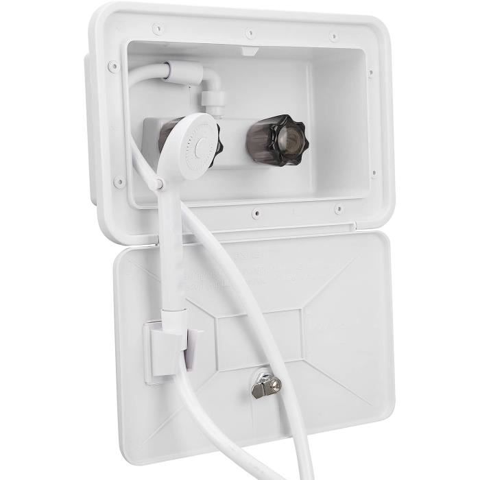 Kit Douche Extérieure Pour Camping-Car/Caravane - Mitigeur Eau Chaude/Froide - Accessoire De Voyage Pour Toilettes Extérieures