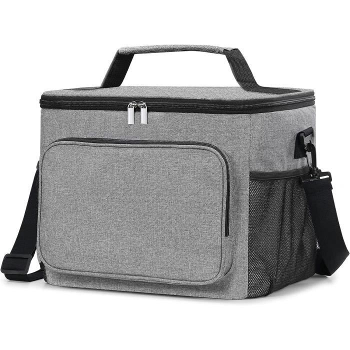 Sac Isotherme 15L, Glacière Souple Isotherme, Sac Picnic Pliable, Grande Capacité, Imperméable
