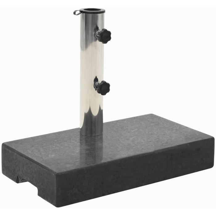 Socle De Parasol Rectangulaire Granite 25 Kg NoirSocle De ParasolPied De ParasolSocle Pour Parasol[H1573]