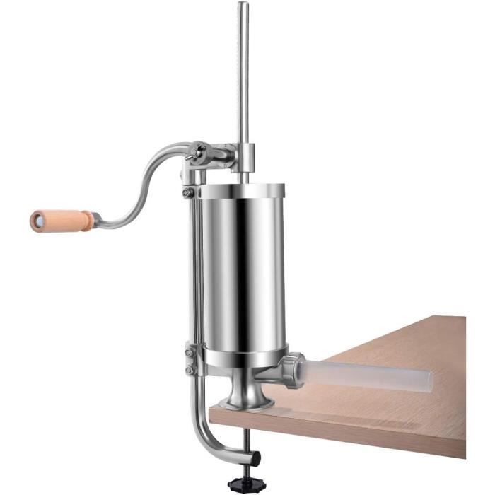 Poussoir à Saucisse Manuel OHMG - 3.6L Acier Inoxydable - Avec 4 Tubes - Pour Saucisses Et Churros