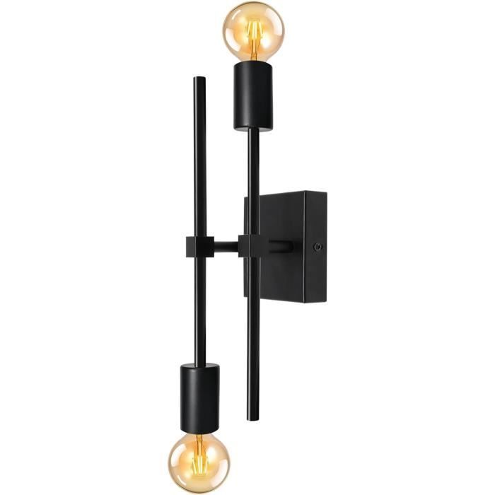 Applique Murale Interieur E27 Lampe Murale Vintage Métal, Lampe Murale
