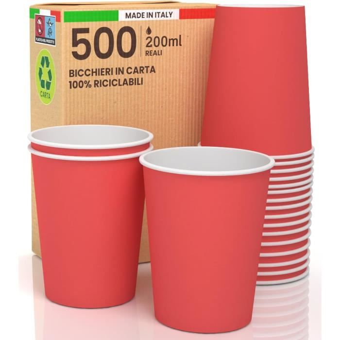 Gobelets En Carton 4-7-8 Oz Blanc,Gobelet En Carton Cafe Anniversaire,En Papier Biodégradables