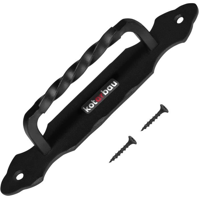 Poignée De Porte KeyMet 90 Cuivre - Acier Peint, Fer Forgé - Neuve