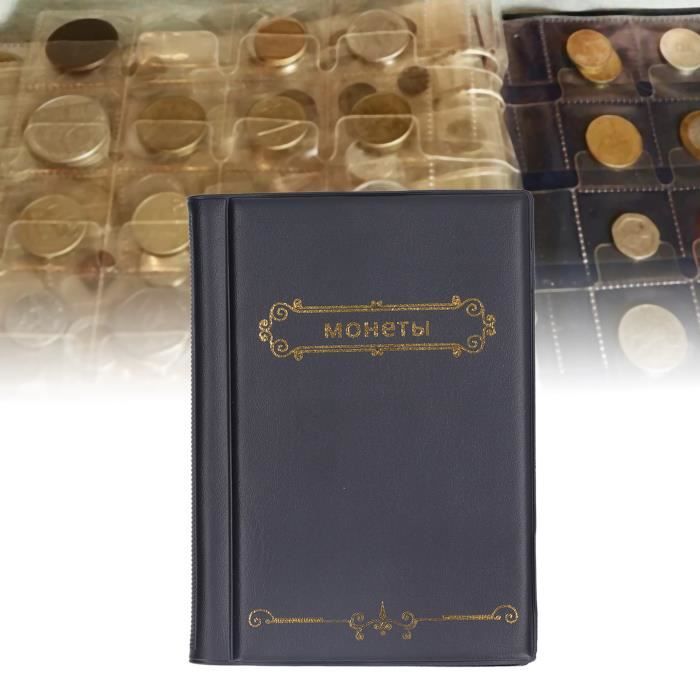 Album De Collection Pièces De Monnaie – Porte-Monnaie Format Livre – 480 Pochettes – Rangement Numismate