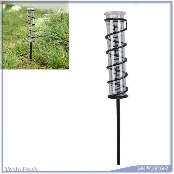 Pluviomètre Amazon Zeiwohndc - Pluviomètre Double (2 Pièces) - Tube Verre 2.2cm - Échelle Cm/pouces - Pour Jardin/extérieur Pluviomètre Extérieure