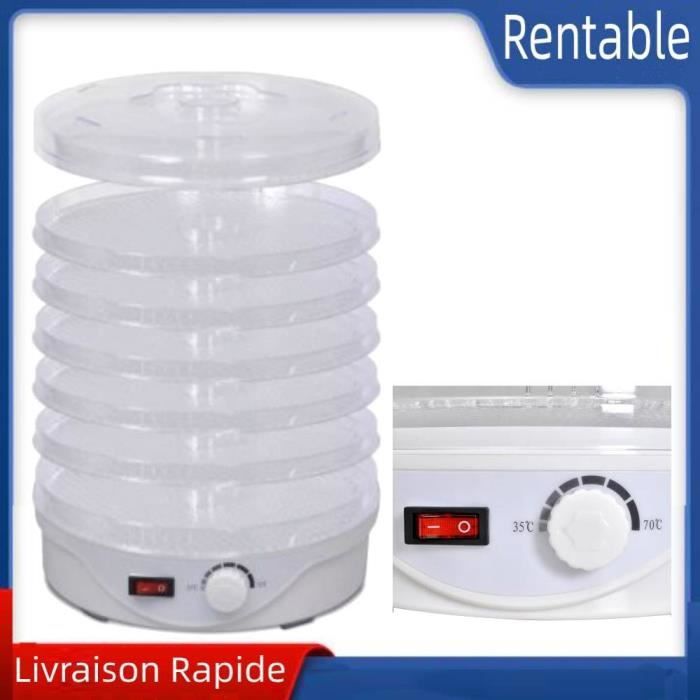 Déshydrateur Alimentaire, 8 Plateaux Empilables, Déshydrateur Pour Herbes, Température Réglable