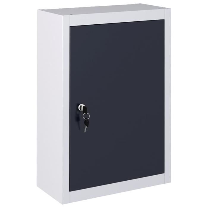 vidaXL Armoire à outils murale Style Industriel Métal Gris et noir