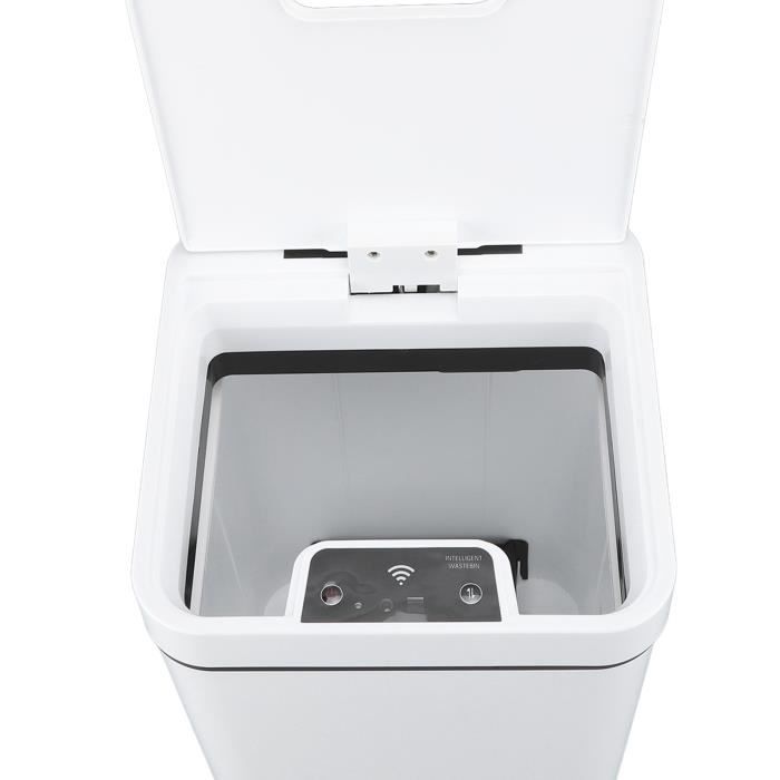 Poubelle automatique de salle de bain avec couvercle, poubelle à