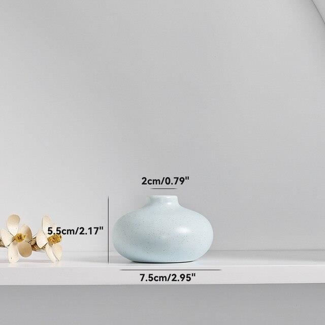 Mini Pot De Fleurs En Céramique Pour Succulentes - 15x13x6 Cm, Design Moderne, Décoration D'intérieur élégante