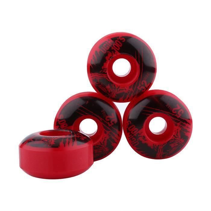 4 Roues De Skate 54x32 Mm Dureté 100A – Roues Polyuréthane Haute Résistance Pour Skate De Rue Et Rampe