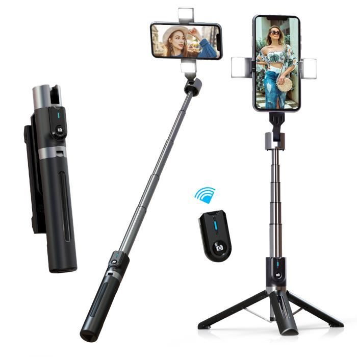 Perche Selfie avec Lumière,Zamus Perché à Selfie Trépied Smartphone Bâton  Selfie Extensible Télescopique pour iPhone,Galaxy,Huawe - Cdiscount  Appareil Photo