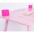 Bureau table à dessin pour enfant avec chaise + rouleaux papier motif princesse APE06007-1