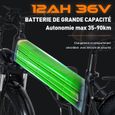HITWAY Vélo Électrique 26"*3,0 Fat Bike - VTT E-BIKE Batterie amovible 36V 12AH - Moteur 250W - Shimano 7 Vitesses-1