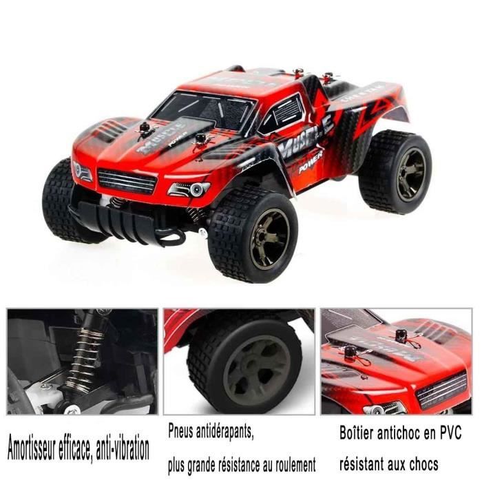 Voiture RC Brushless VATOS 52 Km/h – Monstre 4WD 1:16, Tout-Terrain, Télécommande 2,4 GHz, Adulte/Enfant
