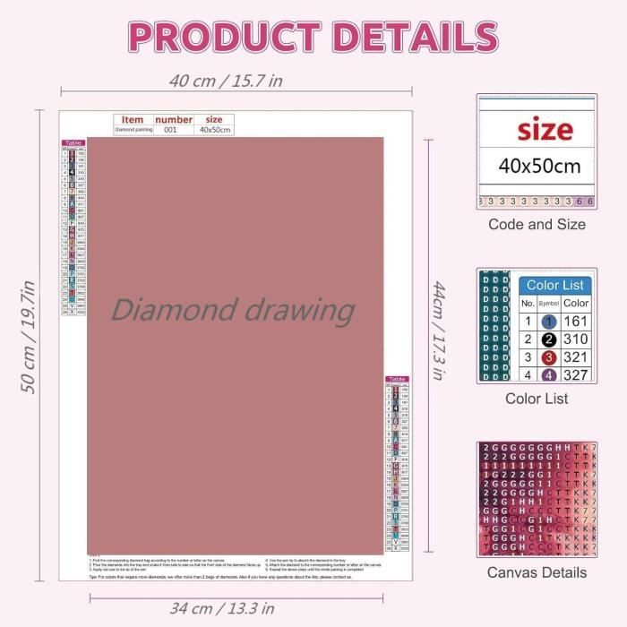 5D DIY Diamant Malerei Set Engel Feuer Eis 50x70cm - Vollbohrer Strass Bilder Für Wanddekoration