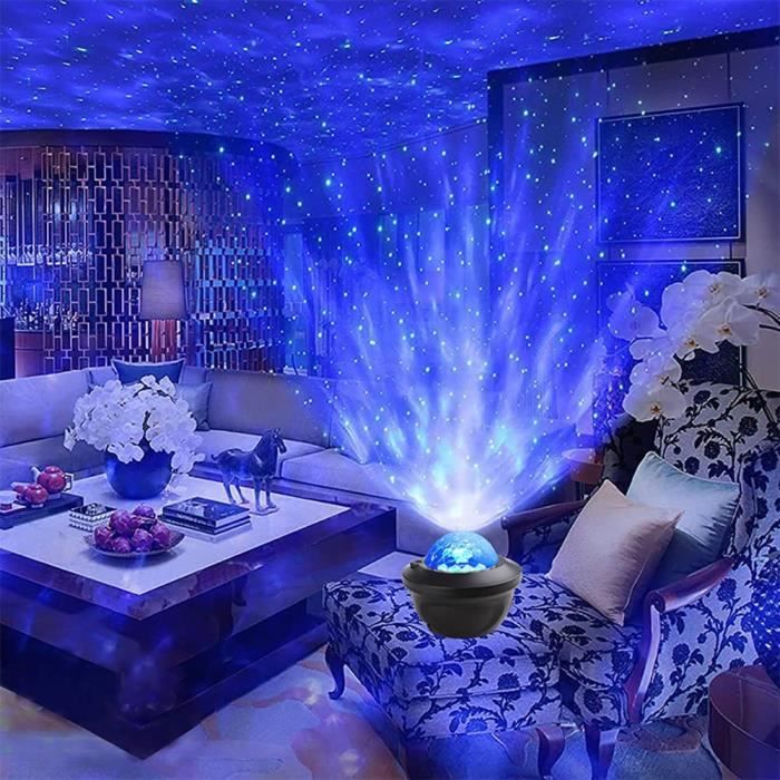 Projecteur LED ciel étoilé, 7 couleurs, veilleuse, sucette pour salon,  chambre à coucher, atmosphère et décoration de fête de noël, 1 pièce, Mode  en ligne