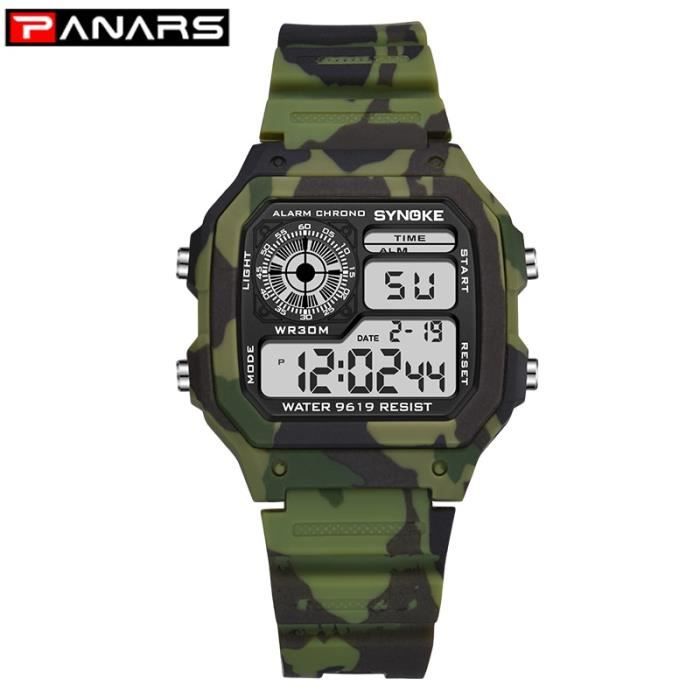 Montre enfant 2025 camouflage