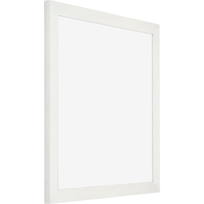 Cadre Photo 30x50 cm - Blanc Mat - MDF - Bologna
